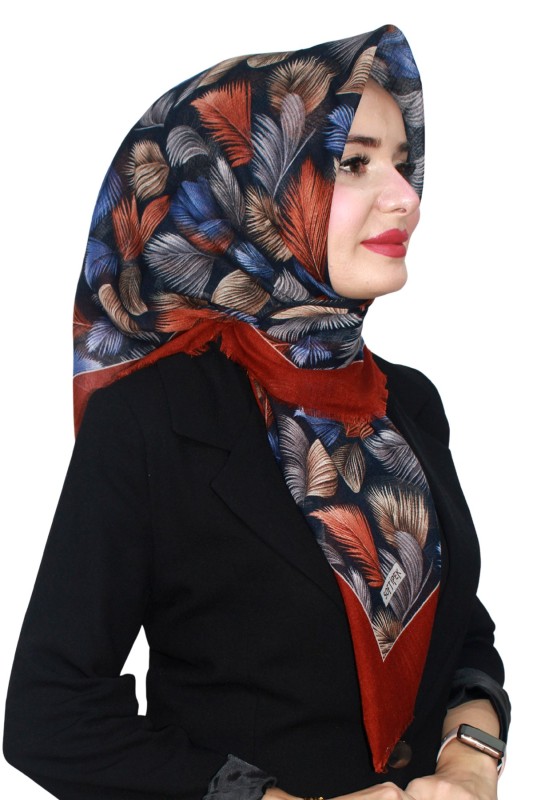 Pamuk Flamlı Eşarp 1070-7