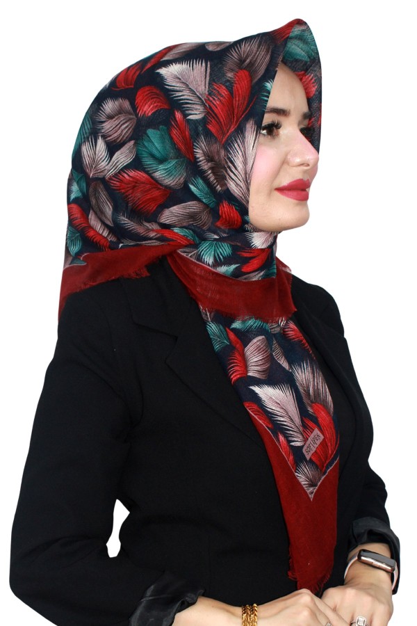 Pamuk Flamlı Eşarp 1070-8