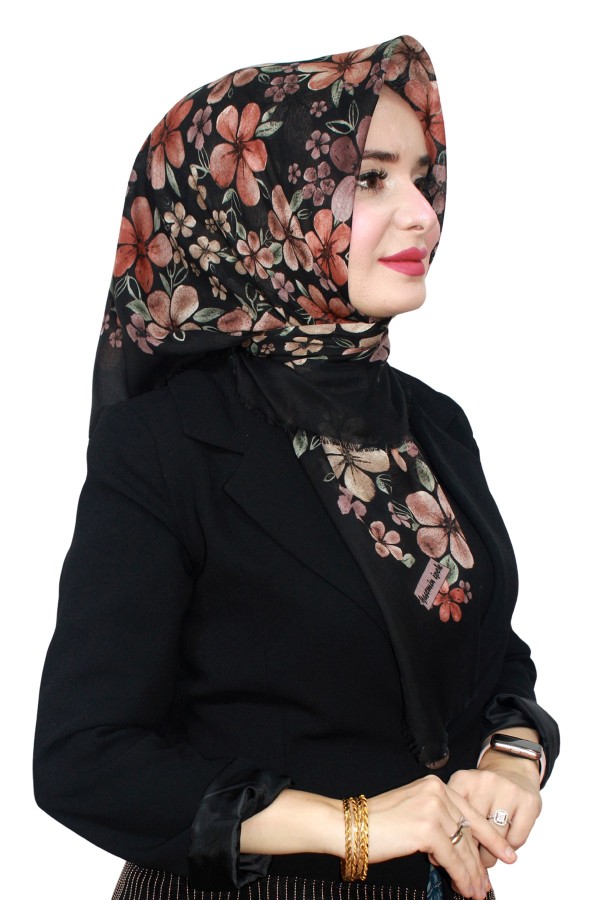 Çekme Coton Eşarp 1072-13