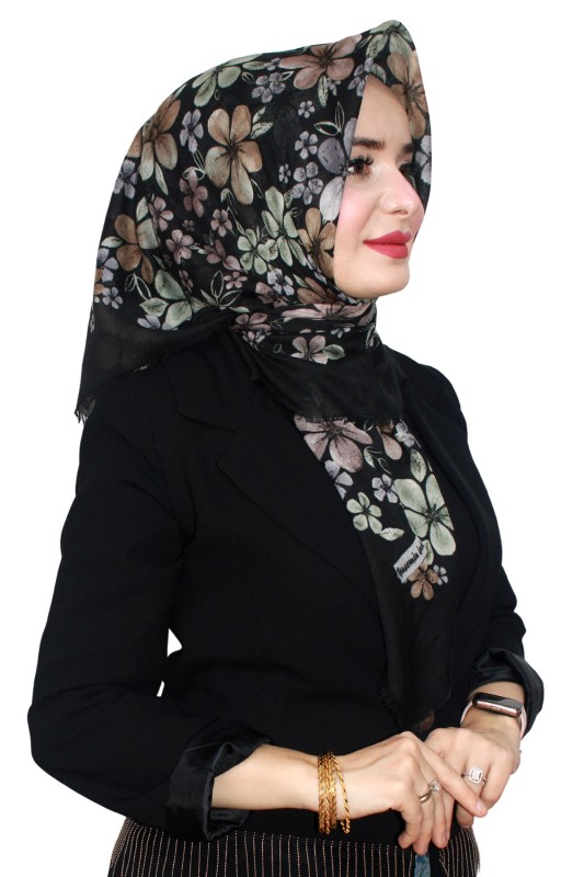 Çekme Coton Eşarp 1072-15
