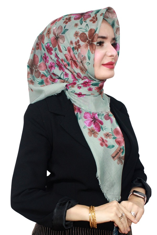 Çekme Coton Eşarp 1072-5