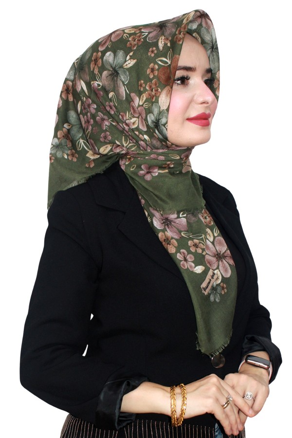 Çekme Coton Eşarp 1072-6