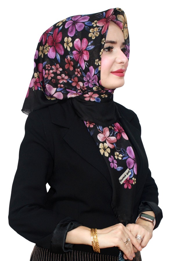 Çekme Coton Eşarp 1072-8