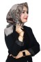 Pamuk Keten Flamlı Eşarp 1050-9