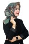 Pamuk Keten Flamlı Eşarp 1050-10