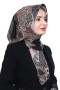 Pamuk Keten Flamlı Eşarp 1050-3