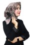 Pamuk Keten Flamlı Eşarp 1050-3