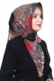 Pamuk Keten Flamlı Eşarp 1050-15