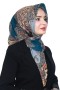 Pamuk Keten Flamlı Eşarp 1050-17