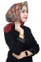 Pamuk Keten Flamlı Eşarp 1044-11