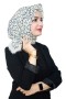 Pamuk Keten Flamlı Eşarp 1051-7