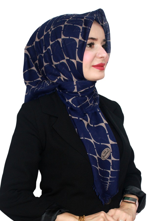Çekme Coton Eşarp 1073-17