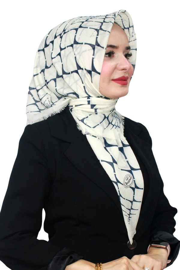 Çekme Coton Eşarp 1073-19
