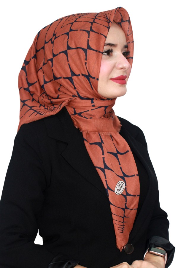 Çekme Coton Eşarp 1073-2