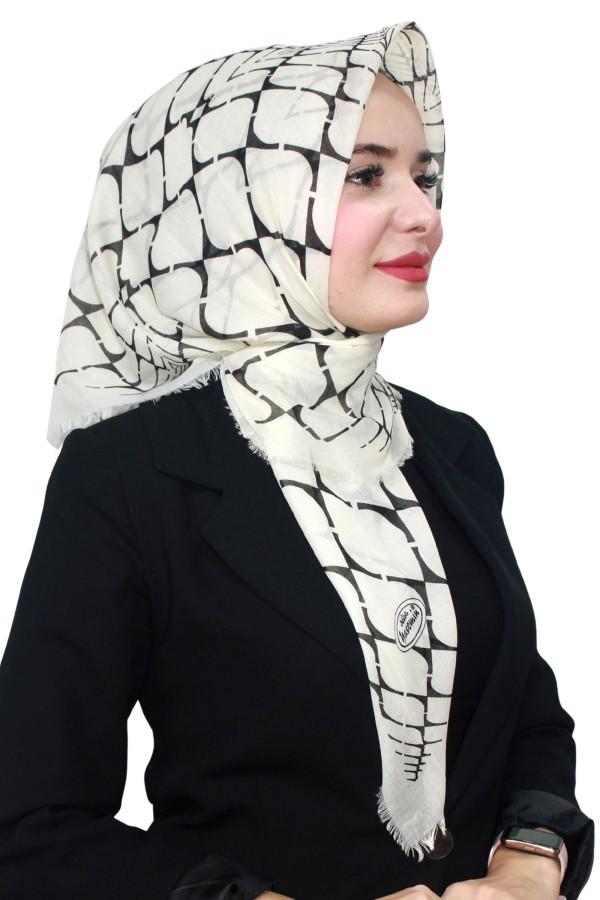 Çekme Coton Eşarp 1073-7