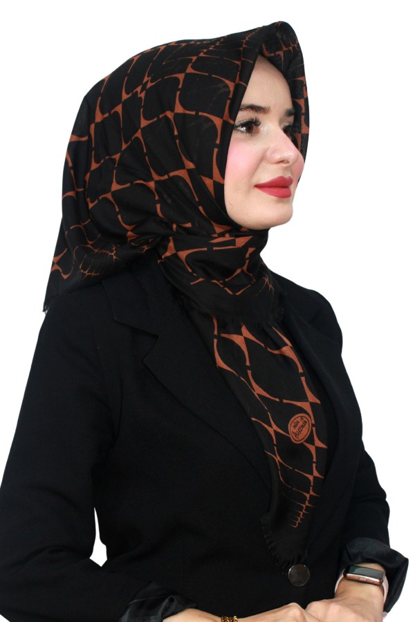 Çekme Coton Eşarp 1073-8