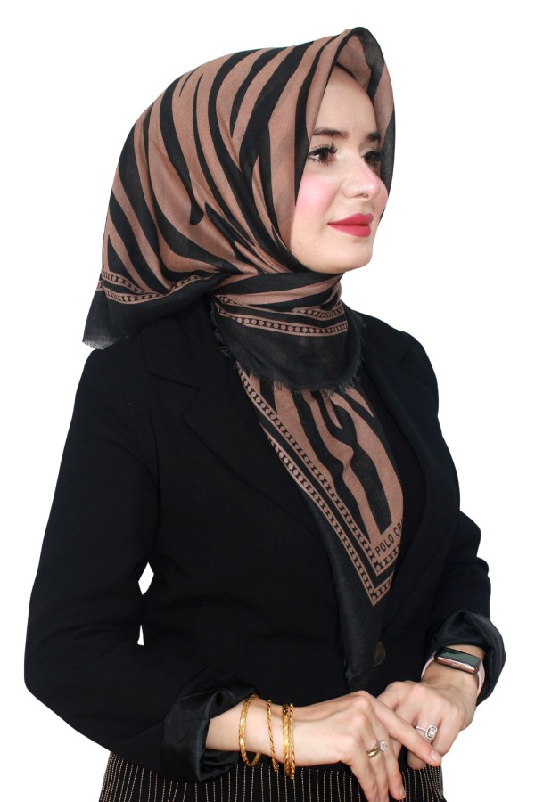 Pamuk Flamlı Eşarp 1065-11