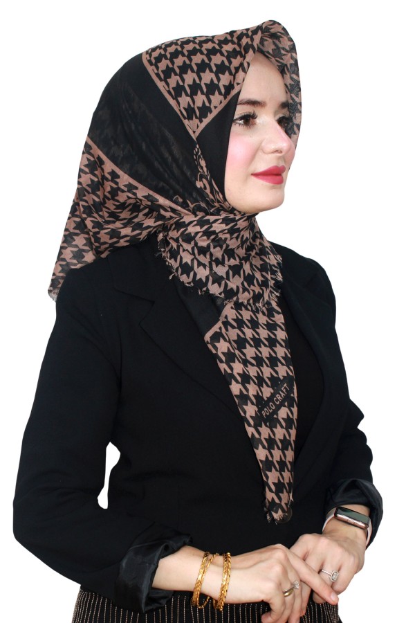 Pamuk Flamlı Eşarp 1065-12