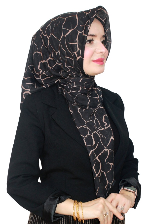 Pamuk Flamlı Eşarp 1065-18