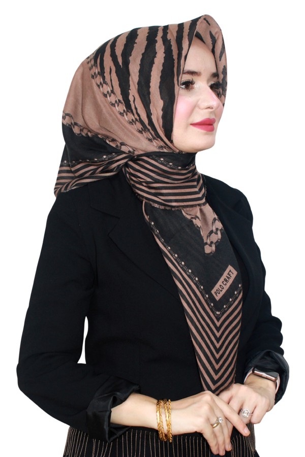 Pamuk Flamlı Eşarp 1065-23