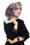 Pamuk Keten Flamlı Eşarp 1040-7