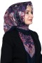 Pamuk Keten Flamlı Eşarp 1040-15