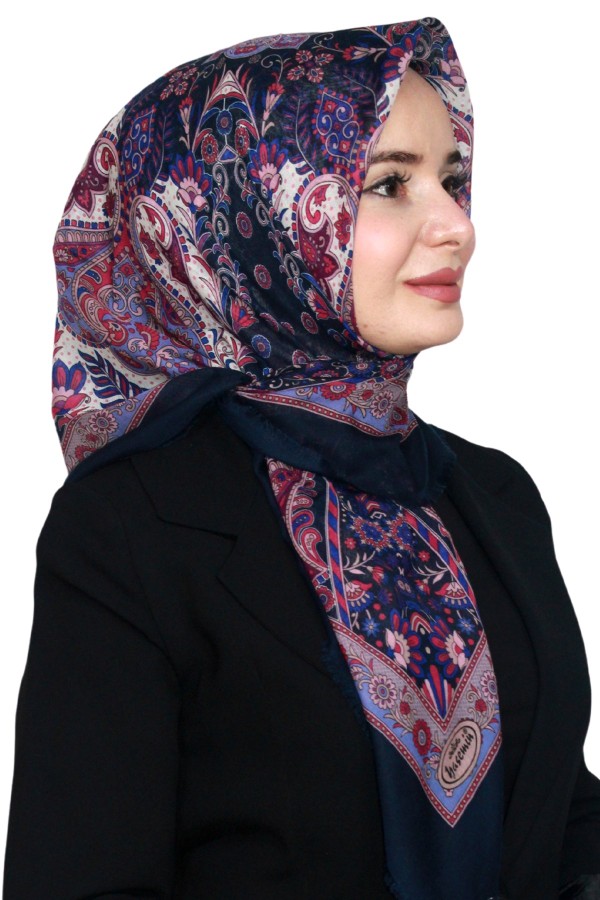 Pamuk Keten Flamlı Eşarp 1040-15
