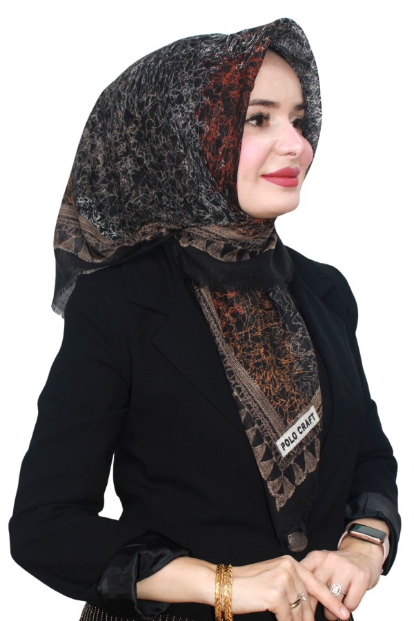Flamlı (Pamuk) Eşarp 1074-10