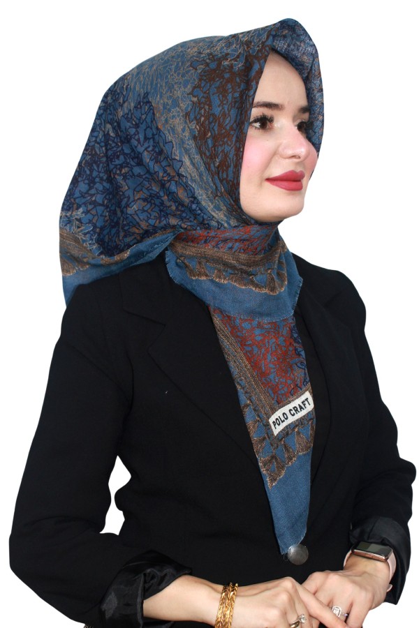 Flamlı (Pamuk) Eşarp 1074-13