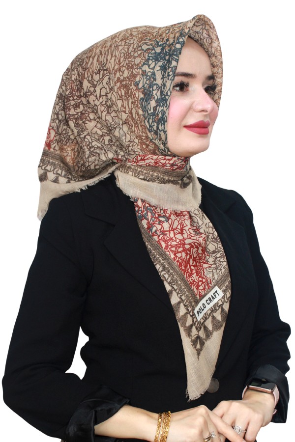 Flamlı (Pamuk) Eşarp 1074-5