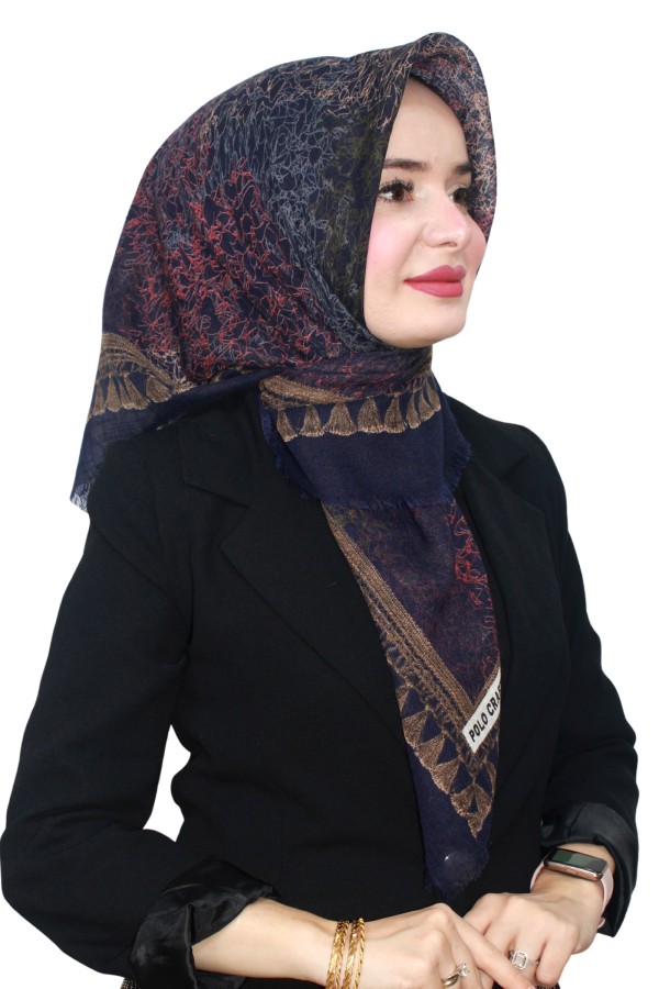 Flamlı (Pamuk) Eşarp 1074-6