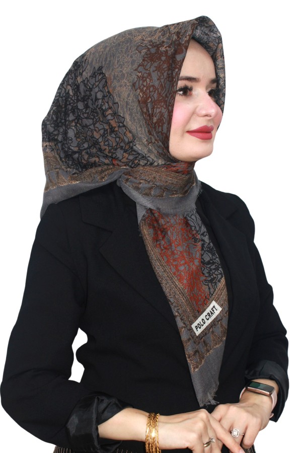 Flamlı (Pamuk) Eşarp 1074-8