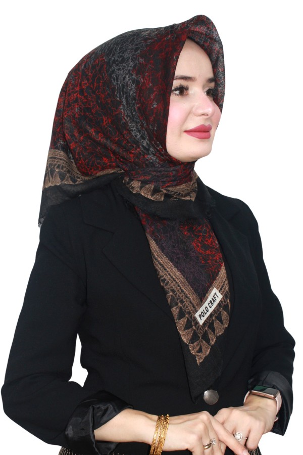 Flamlı (Pamuk) Eşarp 1074-9