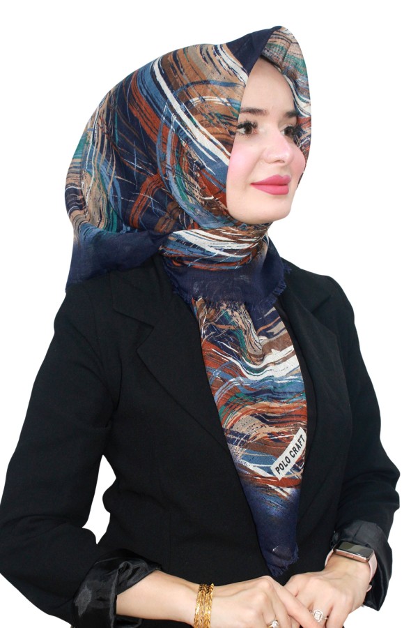 Flamlı (Pamuk) Eşarp 1075-1