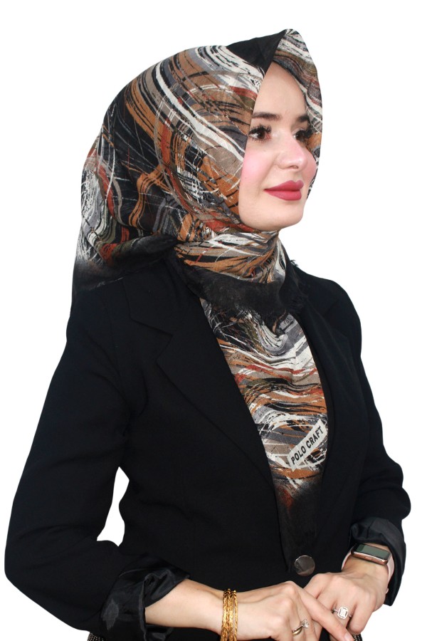 Flamlı (Pamuk) Eşarp 1075-11