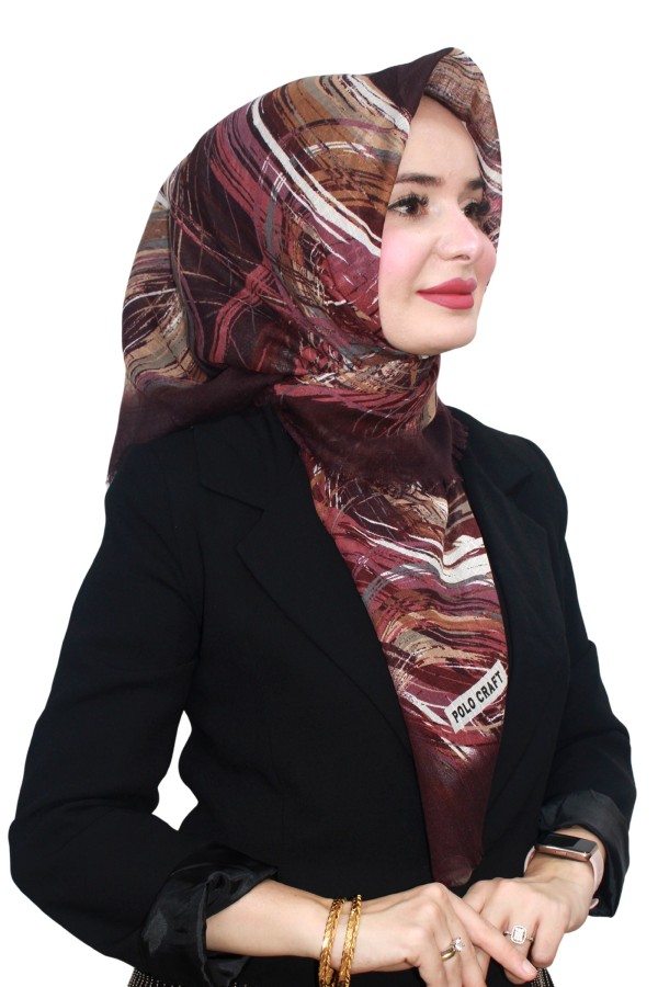 Flamlı (Pamuk) Eşarp 1075-15