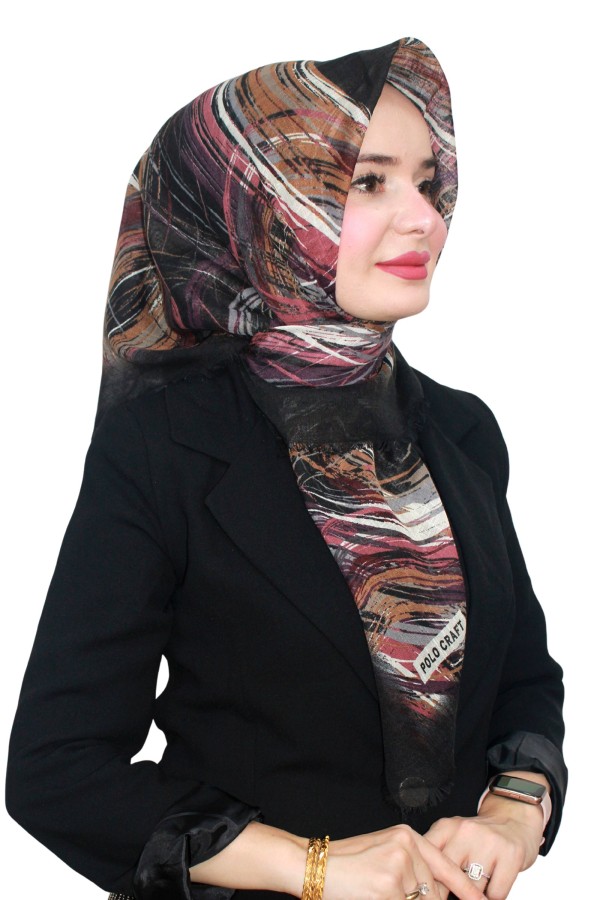 Flamlı (Pamuk) Eşarp 1075-3