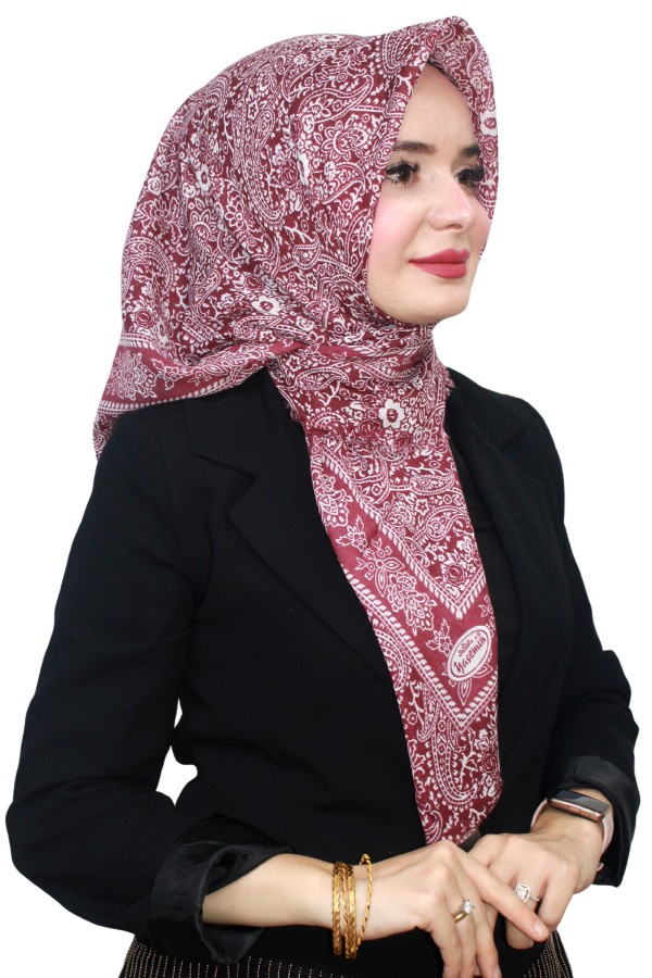 Yasemin Pamuk Flamlı Eşarp 1008-11