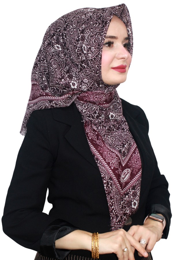 Yasemin Pamuk Flamlı Eşarp 1008-15