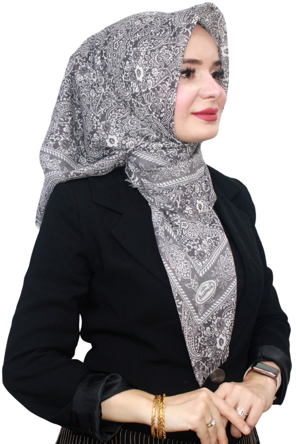 Yasemin Pamuk Flamlı Eşarp 1008-25