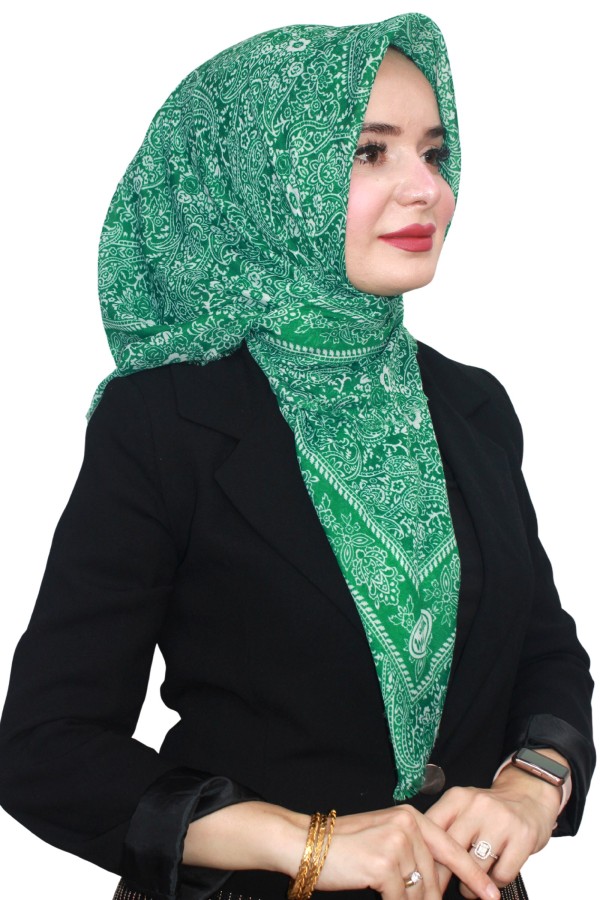 Yasemin Pamuk Flamlı Eşarp 1008-27