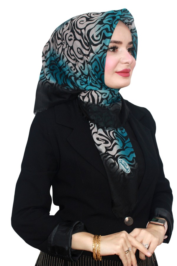 Flamlı (Pamuk) Eşarp 1076-11