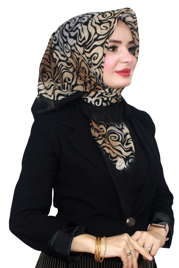 Flamlı (Pamuk) Eşarp 1076-13
