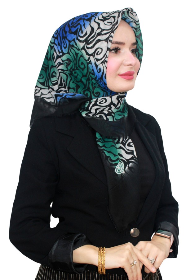 Flamlı (Pamuk) Eşarp 1076-15