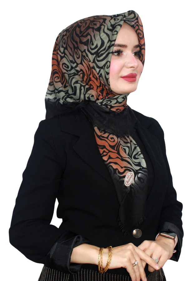 Flamlı (Pamuk) Eşarp 1076-17