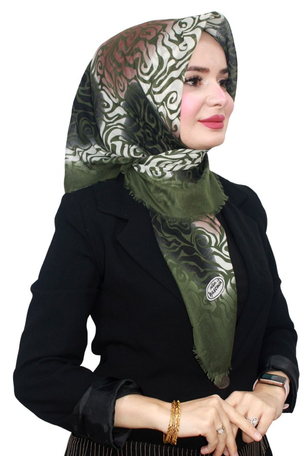 Flamlı (Pamuk) Eşarp 1076-21