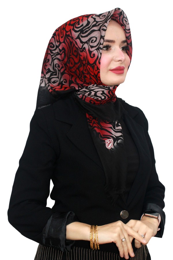 Flamlı (Pamuk) Eşarp 1076-22