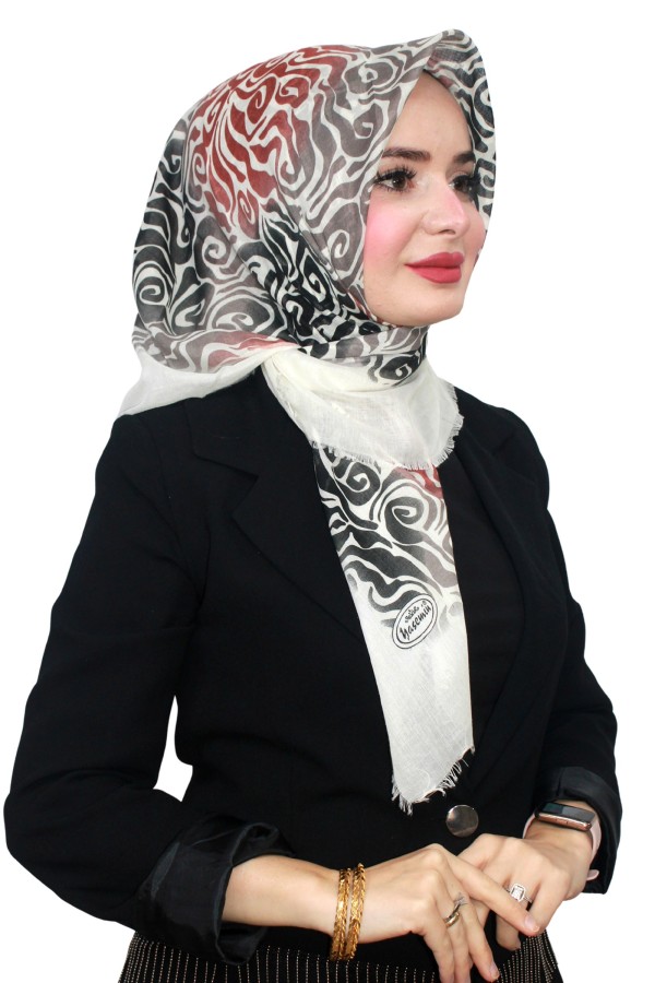 Flamlı (Pamuk) Eşarp 1076-23