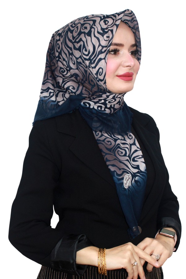 Flamlı (Pamuk) Eşarp 1076-3
