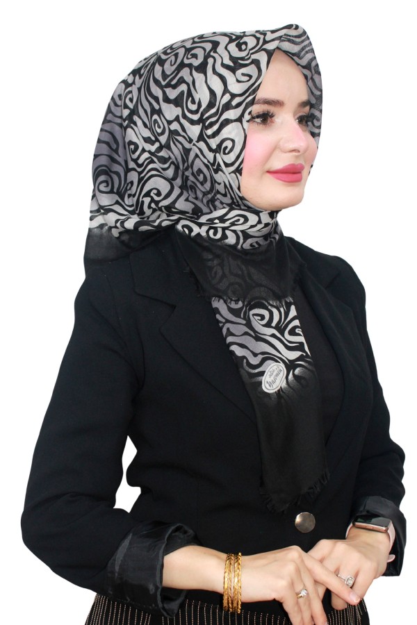 Flamlı (Pamuk) Eşarp 1076-4